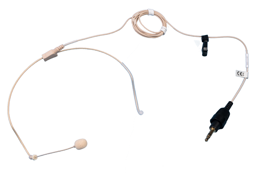 Beige Color Headset Microphone